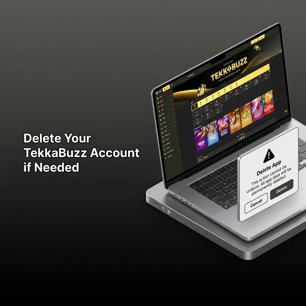 TekkaBuzz account deletion process via customer support live chat or email steps guide