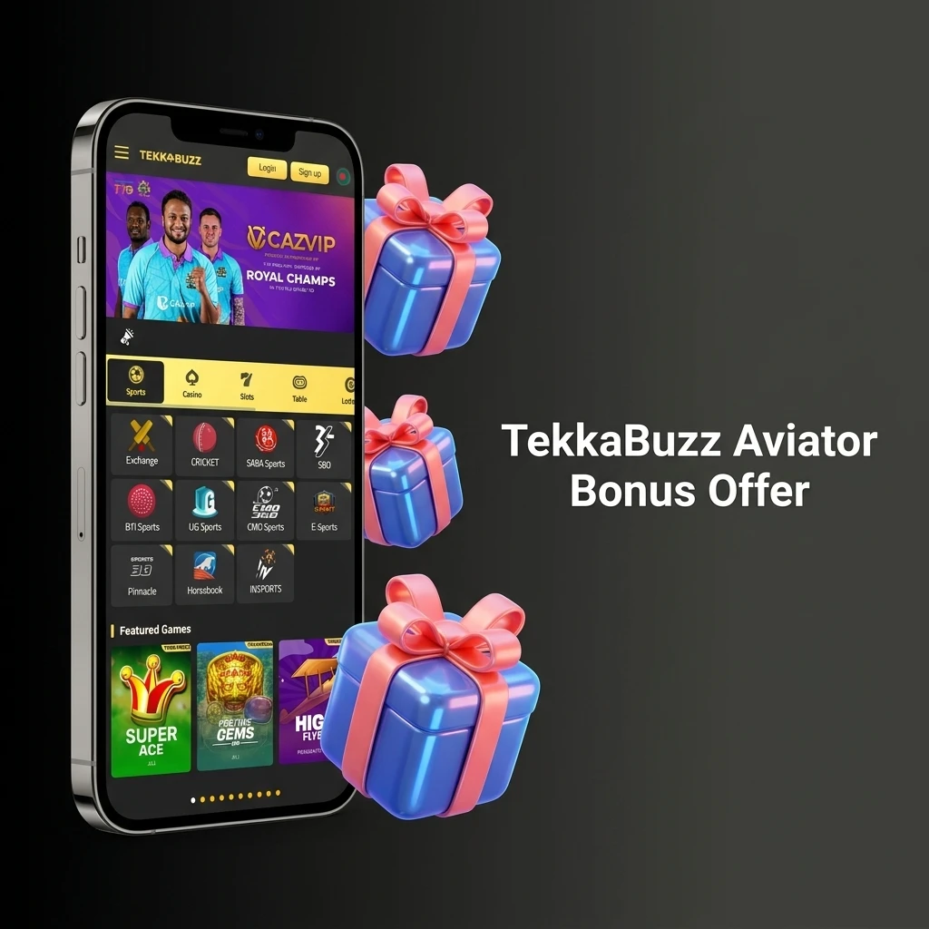TekkaBuzz Aviator 100% deposit bonus up to 10,000 BDT with 100 free spins for new players