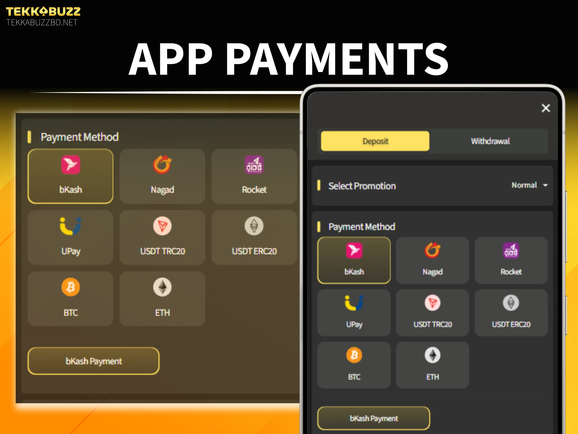 Manage your payments safely within the TekkaBuzz App in Bangladesh today.