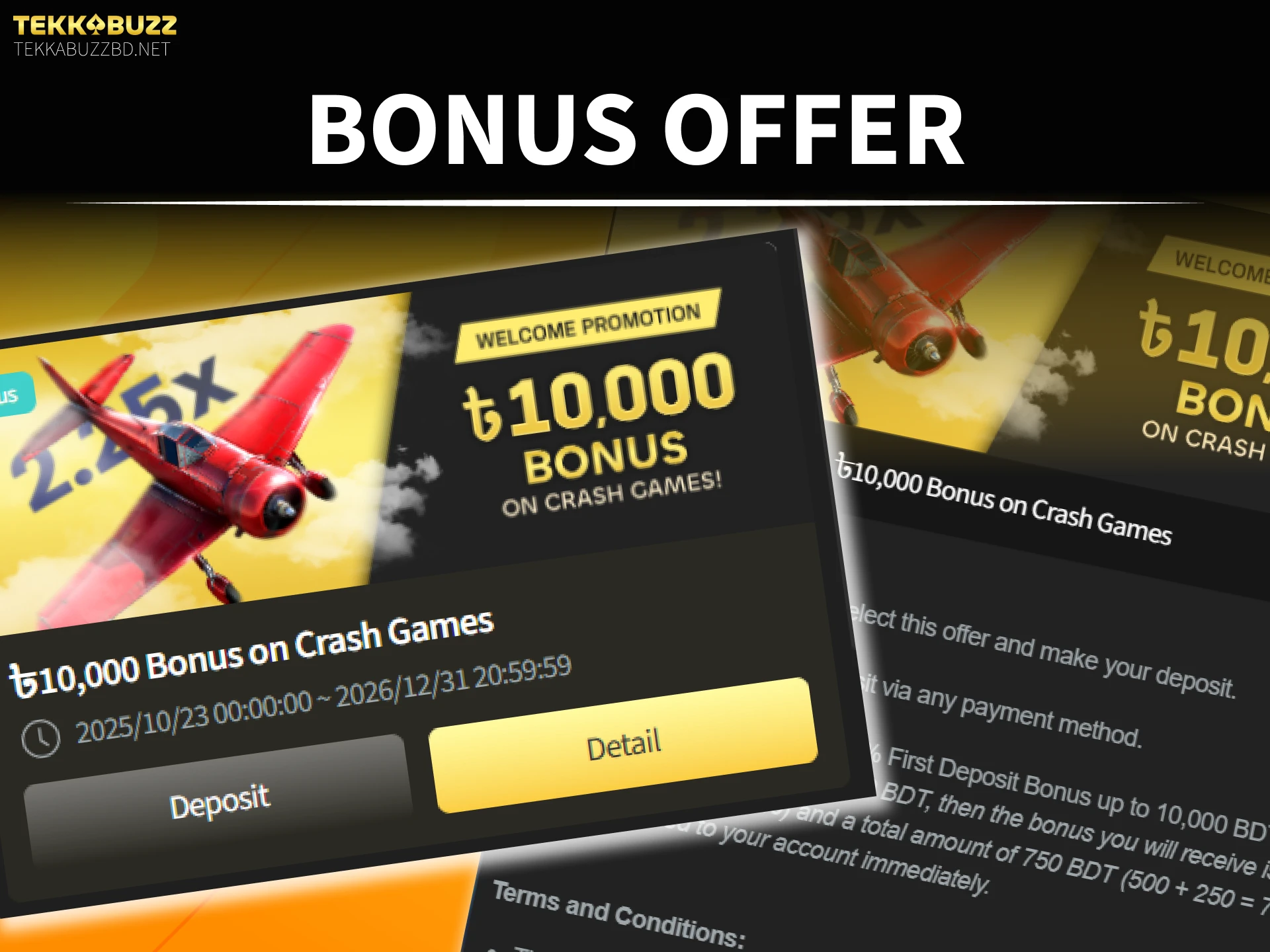 Claim your TekkaBuzz Aviator bonus to boost your winning potential.
