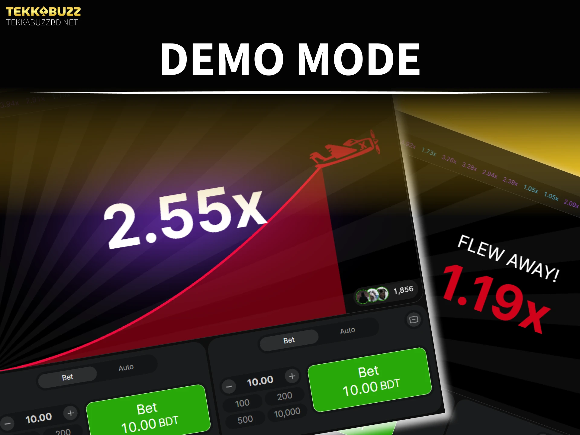 Try the Aviator demo mode for free at TekkaBuzz Bangladesh today.