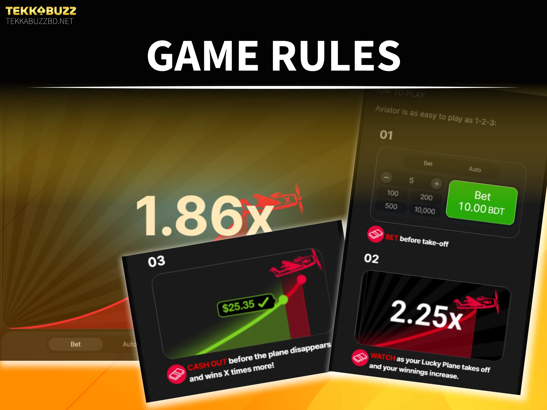 Learn the TekkaBuzz Aviator game rules to improve your flight strategy.
