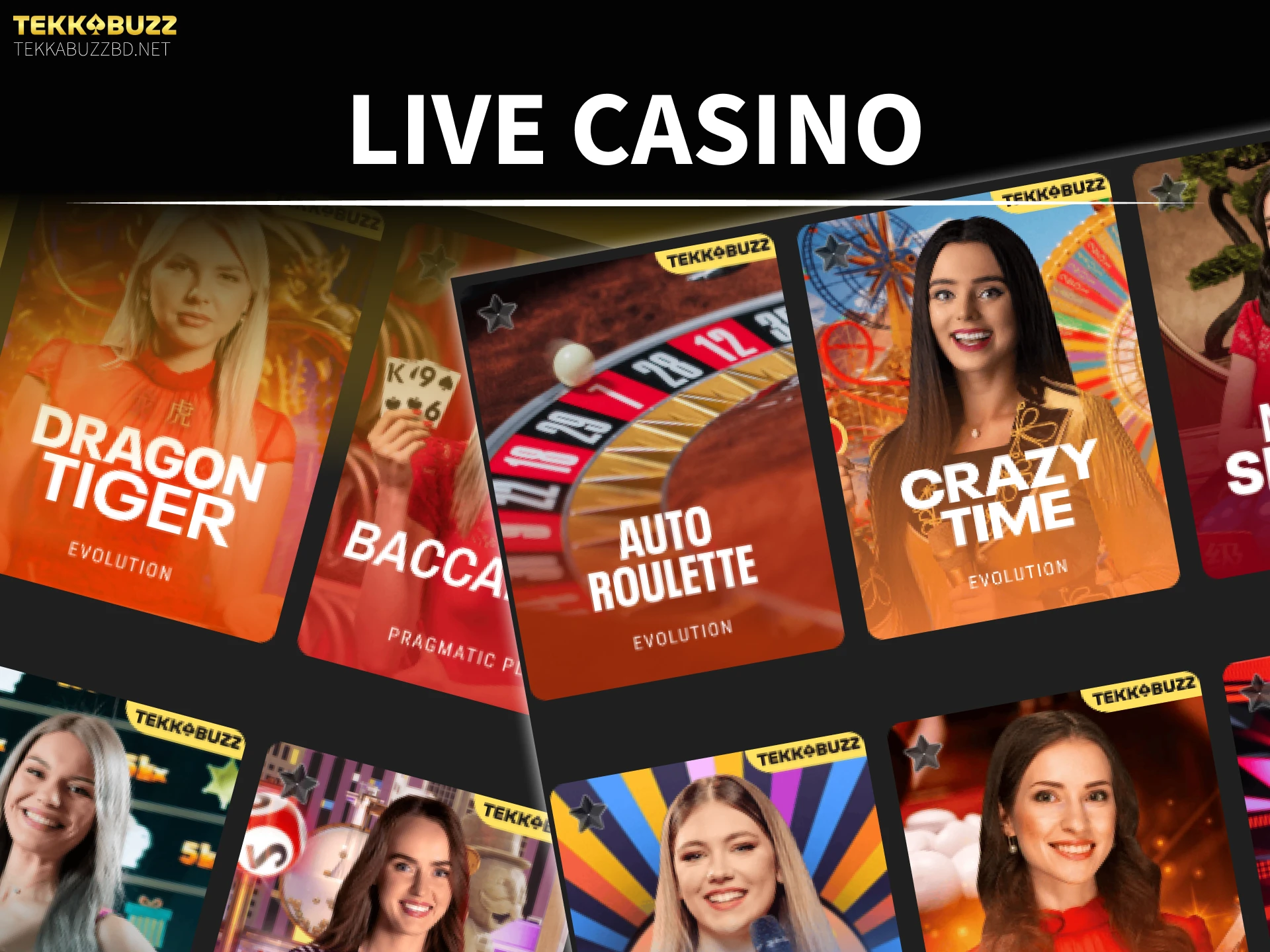 Try immersive live dealer tables at TekkaBuzz casino online in Bangladesh.
