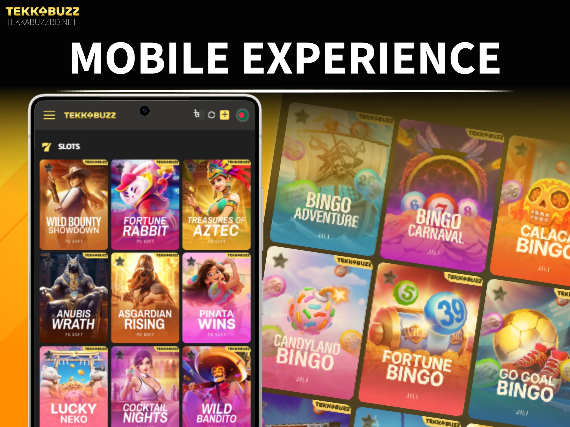 Install the official TekkaBuzz casino online in Bangladesh app or PWA.