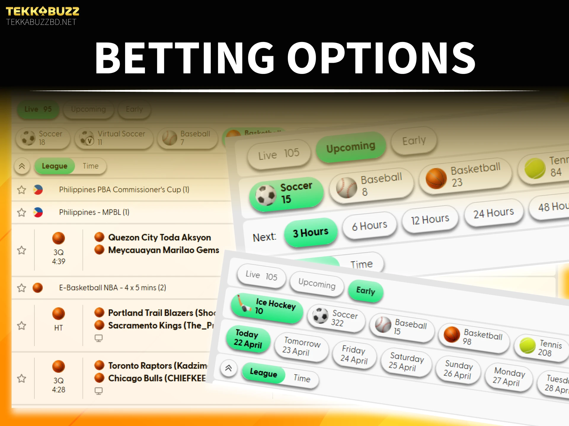 Choose popular sports betting options to win big at TekkaBuzz.