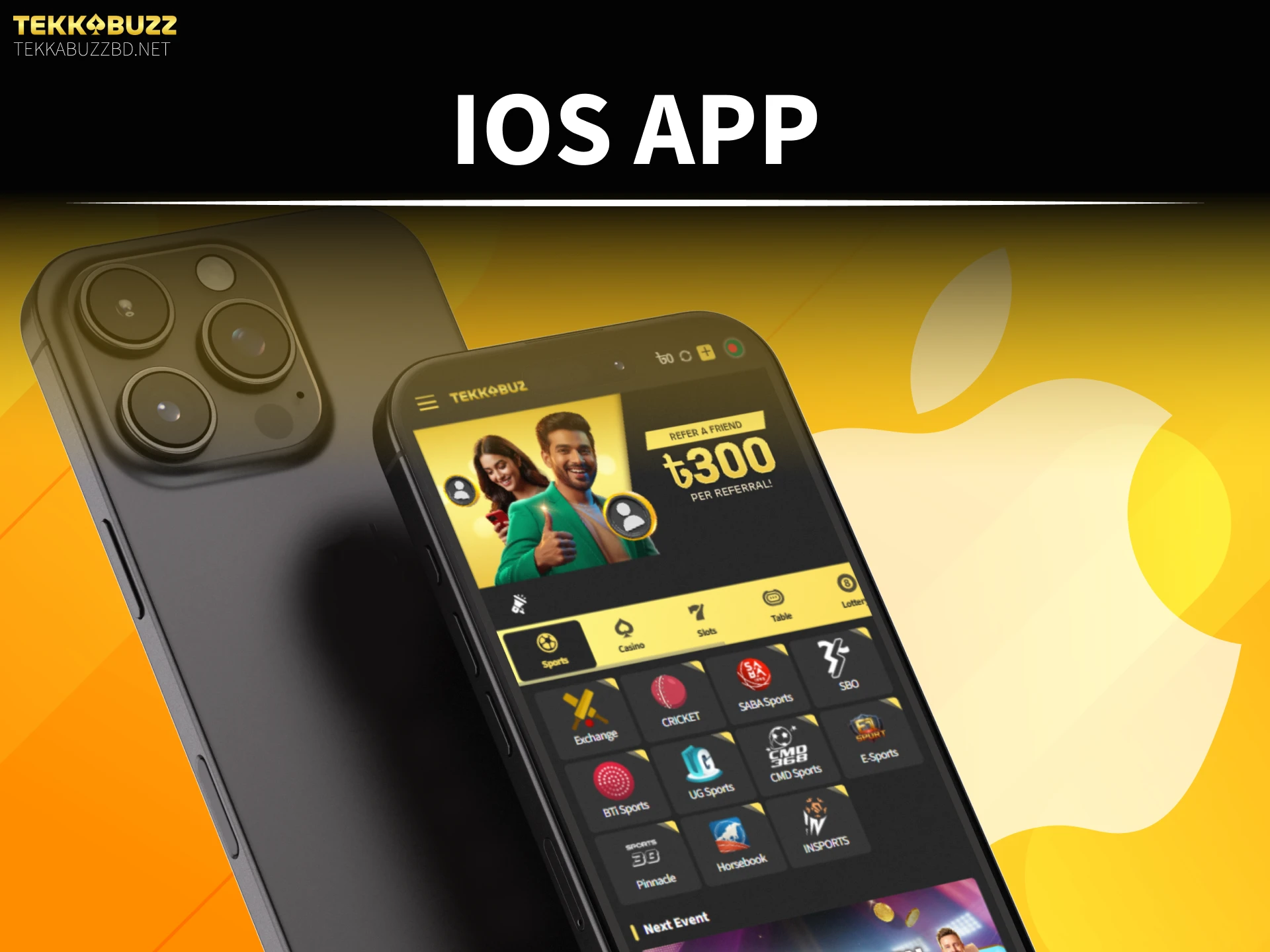 Get the TekkaBuzz App on iOS for a premium online casino.