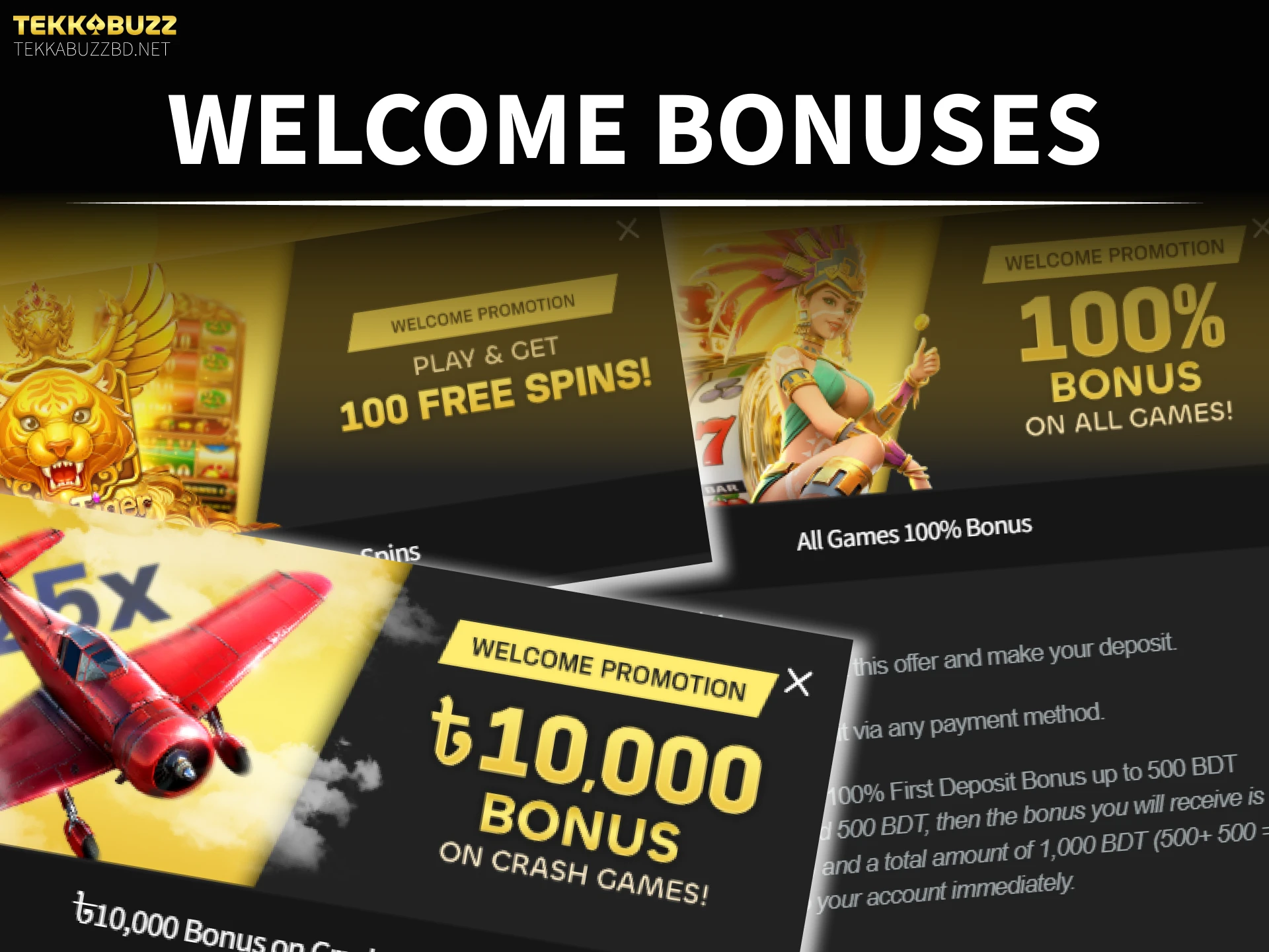 Activate your welcome bonus and play at the TekkaBuzz online casino.