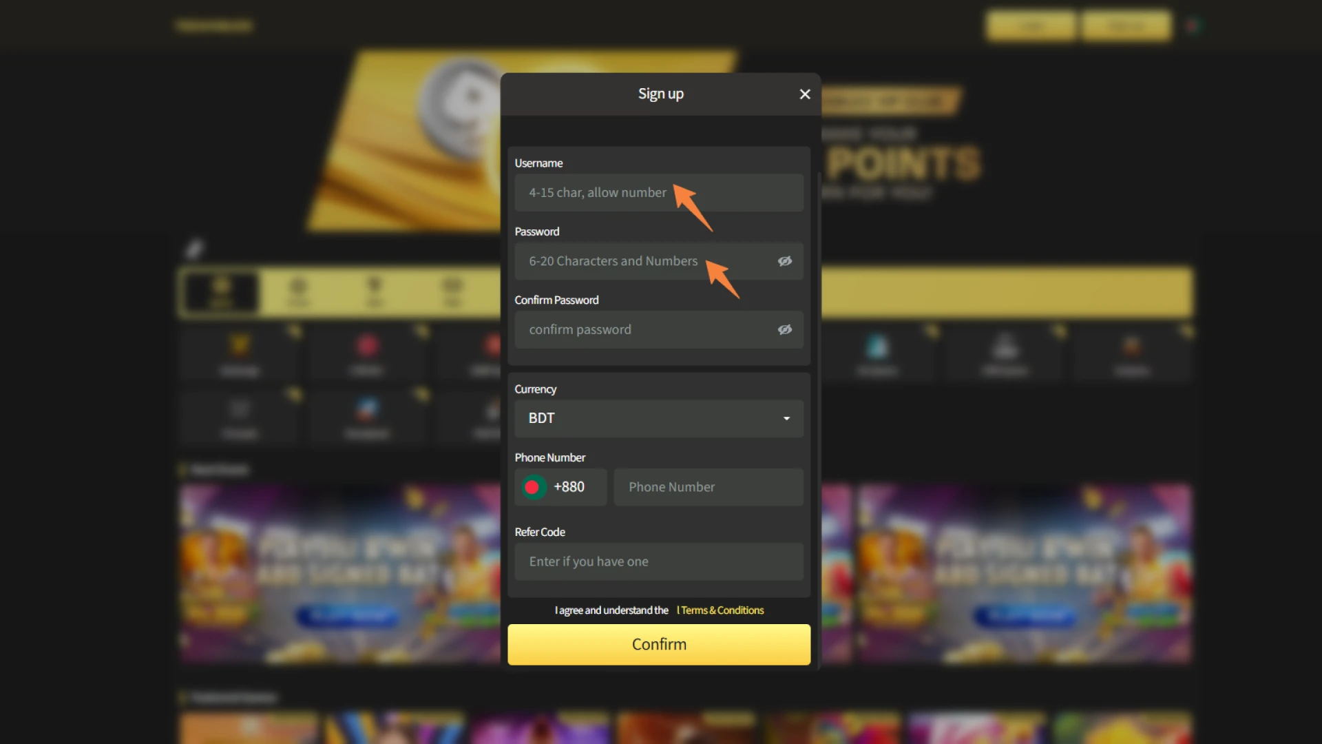 Enter your personal details to finish the TekkaBuzz registration and login.