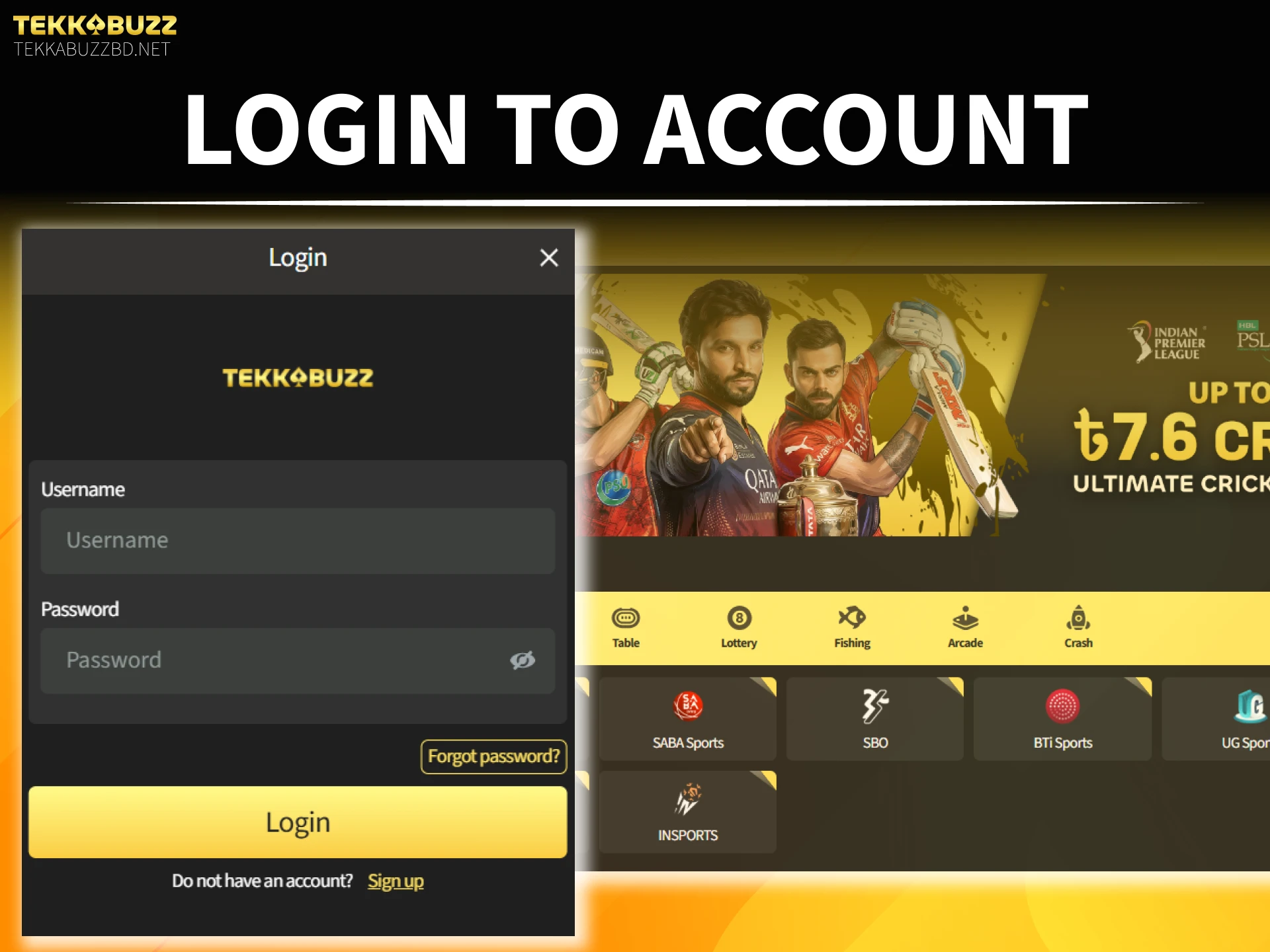 Access your TekkaBuzz login account to complete the registration and verification.
