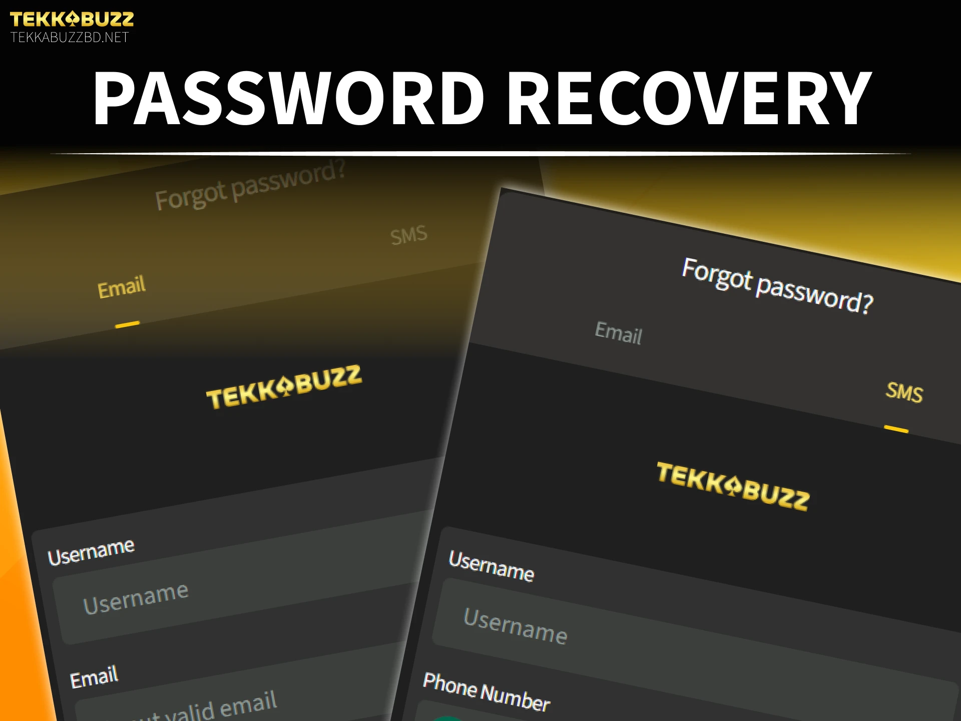 Recover your lost credentials for the TekkaBuzz login and verification procedure.