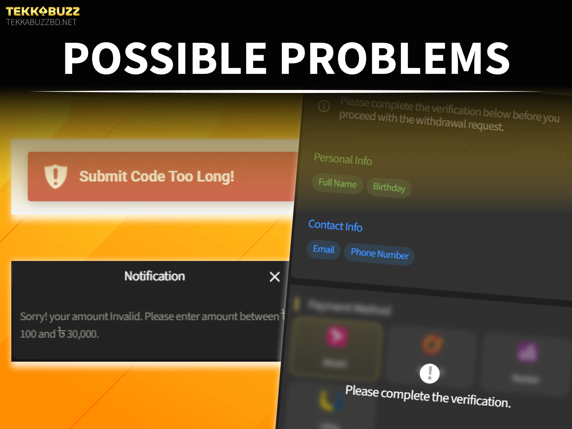 Troubleshoot TekkaBuzz withdrawal issues to ensure fast processing of your payouts.